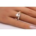 Perlen Ring Gold 375 9K  Akoyaperle Brillanten Antikschmuck 