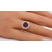 Amethyst Ring Gold 585 14K lila Edelstein Antikschmuck 
