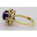 Amethyst Ring Gold 585 14K lila Edelstein Antikschmuck 