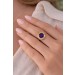 Amethyst Ring Gold 585 14K lila Edelstein Antikschmuck 