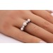 Perlenring Weißgold 585 14K Akoyaperlen Brillanten Antikschmuck  