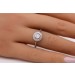 Diamantring Weißgold 750 18K Diamanten Brillanten 0.90ct  