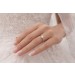 Verlobungsring Platin 950 Solitär Brillant 0.25ct TW VSI 