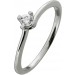 Verlobungsring Platin 950 Solitär Brillant 0.15ct TW  