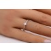 Verlobungsring Platin 950 Solitär Brillant 0.15ct TW  