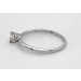 Verlobungsring Platin 950 Solitär Brillant 0.15ct TW  