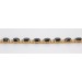 Onyx Armband Gold 585 14K schwarze Edelsteine 11ct Diamanten