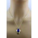 Lapislazuli Anhänger Gold 750 18K azurblauer Edelstein 10.2ct 