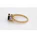 Saphirring Gold 585 14K blauer Edelstein 2.39ct Brillanten 0.12ct 