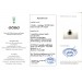 Saphir Anhänger Weißgold 585 14K blauer Edelstein Brillanten 0.40ct 