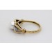 Perlenring Gold 585 14K Akoyaperle Diamanten Antikschmuck