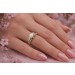Perlenring Gold 585 14K Akoyaperle Diamanten Antikschmuck