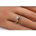 Brillant Verlobungsring Gold 585 Weißgold 14K Diamant Antikschmuck