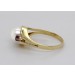 Perlenring Gold 585 14K rote Rubine Antikschmuck