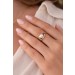 Perlenring Gold 585 14K rote Rubine Antikschmuck