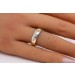 Brillantring Gelbgold 585 Bicolor  Weissgold 14K Diamanten 0.06ct.