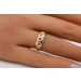 Rubinring Gelbgold 750 18K roten Edelsteine Diamanten Antikschmuck