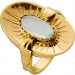 Damenring Gold 585 14K synth. Mondstein 2.0ct. Antikschmuck