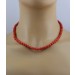 Korallenkette Gold 750 18K rote Sardische Korallen Antikschmuck