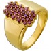 Rubin Damenring Gold 585 14 Karat pinke Edelsteine 1.10ct 