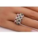 Diamant Ring Gold 375 9K Smaragde Rubine Saphire Antikschmuck