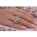 Diamant Ring Gold 375 9K Smaragde Rubine Saphire Antikschmuck