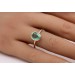 Smaragd Ring Gold 375 9K grüner Edelstein 1.9ct 