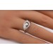 Brillantring Weissgold 375 9 Karat Diamanten 0.25ct 