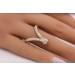 Diamantring Gold 585 14 Karat Brillanten 0.67ct  V-Design