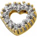 Herz Diamant Anhänger Weißgold 375 9 Karat Brillanten 0.20ct 