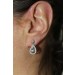 Diamant Ohrhänger Weissgold 375 9 Karat Brillanten 0.12ct 