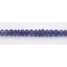 Tansanit Kette Silber 925 blau violette Edelsteine 8.8-4.8mm