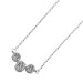 Brillantkette Halo Collier Weißgold 585 14 K  0.21ct 