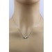 Brillantkette Halo Collier Weißgold 585 14 K  0.21ct 