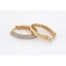 Diamant Creolen Gold 585 14 Karat Diamanten 0.09ct 