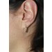 Diamant Creolen Gold 585 14 Karat Diamanten 0.09ct 