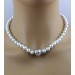 Perlen Collier Halsreif Weissgold 585 14 Karat Akoya Designer Brillanten
