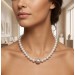 Perlen Collier Halsreif Weissgold 585 14 Karat Akoya Designer Brillanten