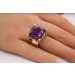 Amethystring Gold 585 14 Karat violett lila Edelstein 28ct