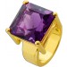 Amethystring Gold 585 14 Karat violett lila Edelstein 28ct
