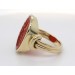 Siegelring Gold 585 14K rostroter Karneol Edelstein 11.8ct. Antikschmuck