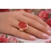 Siegelring Gold 585 14K rostroter Karneol Edelstein 11.8ct. Antikschmuck
