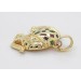 Elefant Anhänger Gold 585 14K Brillanten Smaragde Rubine Saphire Antikschmuck