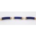 Lapislazuli Armband Gold 585 14K tiefblaue Edelsteine