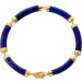 Lapislazuli Armband Gold 585 14K tiefblaue Edelsteine