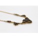 Granatcollier Gold 333 8K rote Edelsteine Antikschmuck
