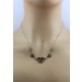 Granatcollier Gold 333 8K rote Edelsteine Antikschmuck