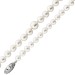 Perlenkette 60cm Akoyaperlen 9.1-6.2mm Silber 835 Antikschmuck