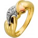 Brillantring Gold 585 14 Karat Brillanten 0.06ct Weissgold Rosegold