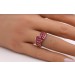 Rubin Ring Gold 585 14 Karat rot pinke Edelsteine 2.6ct